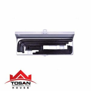 ست آلن شش پر جعبه فلزی توسن